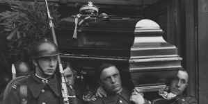 Pogrzeb gen. Jana Romera w kościele garnizonowym w Warszawie w marcu 1934 roku.