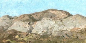 "Pejzaż górski"  Władysława Aleksandra Maleckiego.