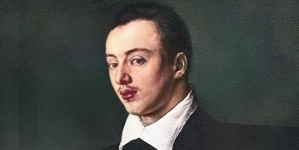 "Portret Janusza I Radziwiłła (1579-1620) grającego na lutni" Leandra Bassano.