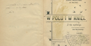 Konrad Machczyński "W polu i w kniei : z teki myśliwego" (strona tytułowa)