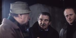 Na planie filmu Stanisława Różewicza "Anioł w szafie" z 1987 roku.