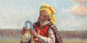 Reprodukcja obrazu Józefa Chełmońskiego.