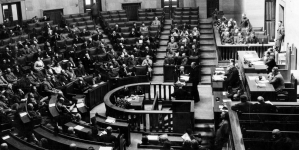 Plenarne posiedzenie Sejmu w sprawie nowej ordynacji wyborczej 25.06.1935 r.