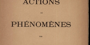 Ludwik Gumplowicz "Actions ou phénomènes" (strona tytułowa)