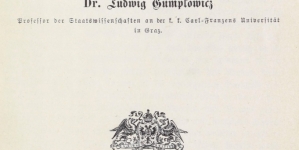 "Grundriss der Sociologie" Ludwika Gumplowicza.