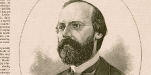 Portret Alfreda Biesiadeckiego na stronie tytułowej "Tygodnika Illustrowanego".