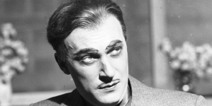 Eugeniusz Solarski w roli Zawjałowa w przedstawieniu "Kwiecista droga" Walentina Katajewa w Teatrze im. Juliusza Słowackiego w Krakowie w 1935 r.