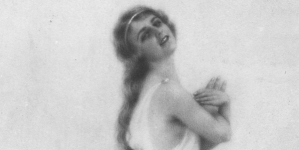 Obraz Kazimiery Dąbrowskiej przedstawiający tancerkę Halinę Szmolcówną namalowany w 1920 roku.