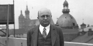 Założyciel i prezes Fundacji Kościuszkowskiej w USA profesor Stefan Mierzwa podczas pobytu w Krakowie w sierpniu 1934 r.
