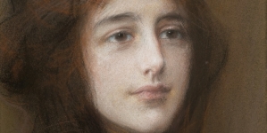 "Portret młodej kobiety" Teodora Axentowicza.
