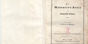 Mehoffer Joseph "Der Wadowicer-Kreis im Königreiche Galizien" (strona tytułowa)
