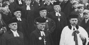 Jubileusz 25-lecia urzędowania na stanowisku superintendenta Kościoła ewangelicko-augsburskiego Juliusza Burschego 22.01.1930 r.