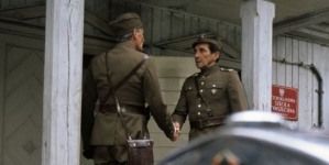 Na planie filmu "Romans z intruzem" w 1984 r.