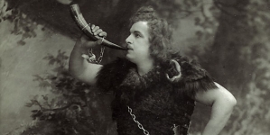 Jan Reszke w tytułowej roli w operze Wagnera "Zygfryd".