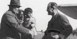 Wizyta sekretarza ministra obrony narodowej Wielkiej Brytanii lorda Apsleya u księcia Karola Mikołaja Radziwiłła w 1937 roku.