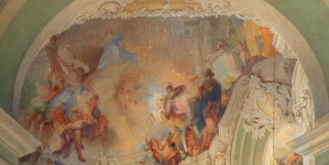 "Wnętrze kościoła pijarów w Wiedniu" Teodora Jachimowicza.