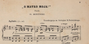 Henryk Pachulski - transkrypcja na fortepian pieśni Stanisława Moniuszki "O Matko moja!"