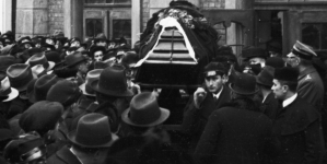 Pogrzeb profesora Maksymiliana Rose w na cmentarzu izraelickim Krakowie w grudniu 1937 r.