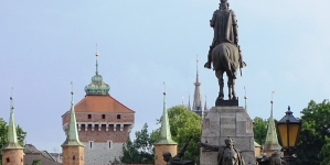 Pomnik Grunwaldzki na placu Jana Matejki w Krakowie (widok od strony północnej).