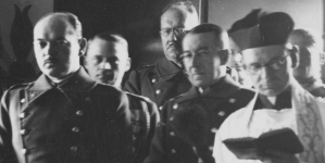 Otwarcie placu sportowego i strzelnicy przy świetlicy Korpusu ochrony Pogranicza w Warszawie 2.05.1933 r.