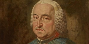 "Portret Teodora Kazimierza Czartoryskiego (1704-1768), biskupa poznańskiego" Antoniego Brygierskiego.
