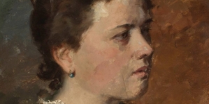 "Portret młodej kobiety, studium" Kazimierza Alchimowicza.