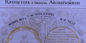 Tablica pamięci Krzysztofa Arciszewskiego w pałacu Raczyńskich w Rogalinie.