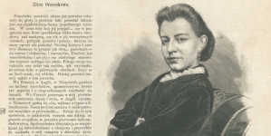 Tytułowa strona tygodnika z artykułem Elizy Orzeszkowej z jej portretem.