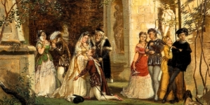 "Plenerowe przedstawienie komedii" Bolesława Łaszczyńskiego.