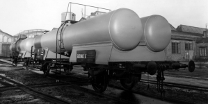 Towarzystwo Przemysłowe Zakładów Mechanicznych S.A. "Lilpop, Rau i Loewenstein" w Warszawie - cysterna wyprodukowana w zakładzie.