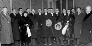 Wizyta dziennikarzy jugosłowianskich członków porozumienia prasowego polsko-jugosłowiańskiego w Krakowie w 1932 roku.