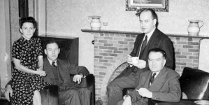 Pożegnanie Pawła Siudaka przed wyjazdem do kraju 29.06.1945 r.