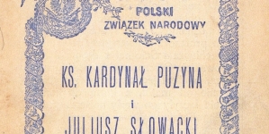 "Ksiądz Kardynał Puzyna i Juliusz Słowacki".