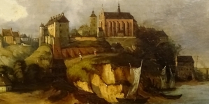 "Widok Sandomierza" Józefa Szermentowskiego.
