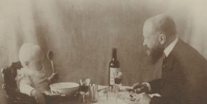 Karol Lanckoroński z synem Antonim.