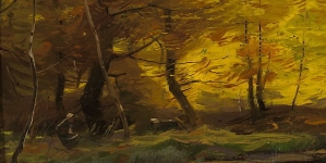 "Krajobraz leśny" Romana  Kochanowskiego.