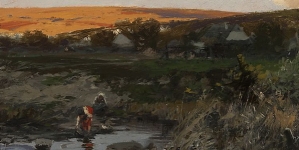 "Krajobraz o zachodzie słońca"  Romana Kochanowskiego.