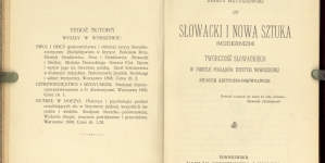 Ignacy Matuszewski "Słowacki i nowa sztuka"