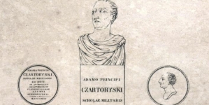 Rysunek pomnika księcia Adama  Czartoryskiego