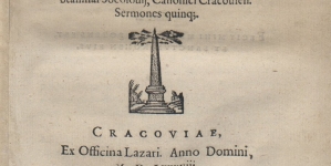 Stanisław  Sokołowski "Nuntius salutis, sive de Incarnatione, ad laudem Divini nostri Iesu Christi [...] Stanislai Socolouij [...] sermones quinque." (strona tytułowa)