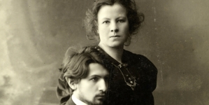 Portret Neli Samotyhowej z mężem Erazmem Samotyhą.