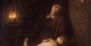 "Matka z dzieckiem" Franciszka Krudowskiego.