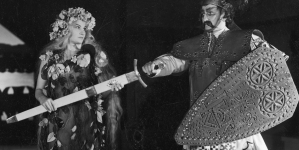 Przedstawienie "Bolesław Śmiały" Stanisława Wyspiańskiego w Teatrze Miejskim im. Juliusza Słowackiego w Krakowie w czerwcu 1937 r.