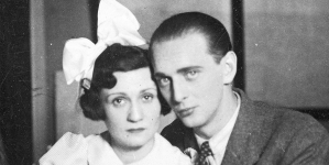 Janina Porębska i Artur Młodnicki w jednej ze scen przedstawienia „Bęben” w Teatrze Polskim w Poznaniu.