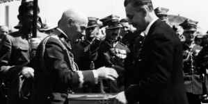 Wizyta marszałka Edwarda Rydza-Śmigłego we wsi Lisków w lipcu 1937 r.