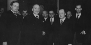 Oficjalna wizyta ministra spraw zagranicznych Francji Yvon Delbos'a w Polsce, 6.12.1937 r.