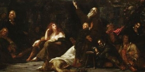 Alegoria "Wizja w więzieniu" Henryka Rodakowskiego.