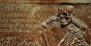 Płyta nagrobna kanonika Zachariasza Jana Szolca w katedrze we Fromborku.