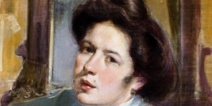 "Portret żony" Stanisława Dębickiego.