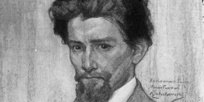 Obraz malarza malarza Kacpra Żelechowskiego przedstawiający portret Stanislawa Stwory namalowany w 1916 roku.